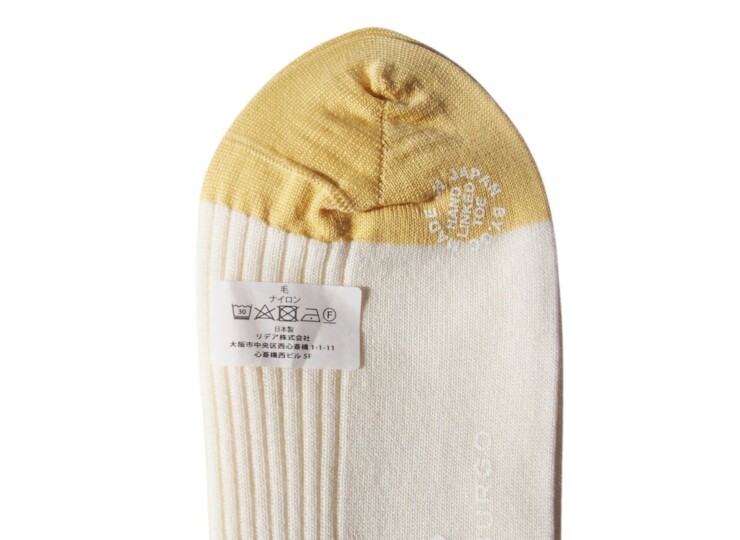 ストラスブルゴ｜strasburgo｜ウール×ナイロンリブソックス｜ホワイトイメージ05
