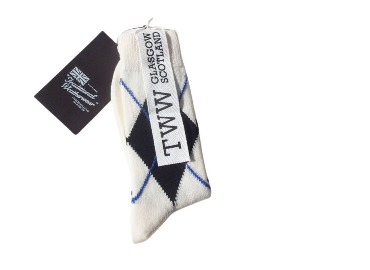 トラディショナルウェザーウェア|Traditional Weatherwear|アーガイル柄クルー丈ソックスイメージ02