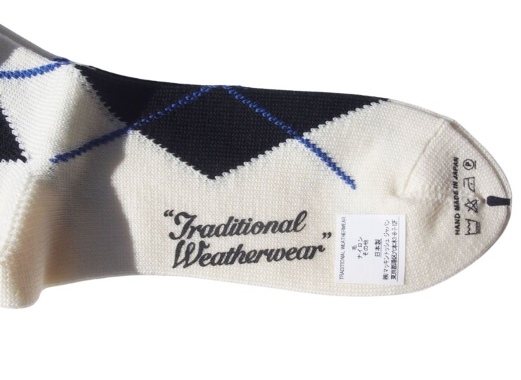 トラディショナルウェザーウェア|Traditional Weatherwear|アーガイル柄クルー丈ソックスイメージ03