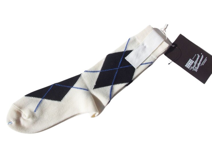 トラディショナルウェザーウェア|Traditional Weatherwear|アーガイル柄クルー丈ソックスイメージ04