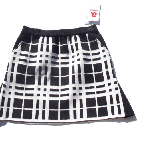 09 01 archivio checked skirt m bk (1)