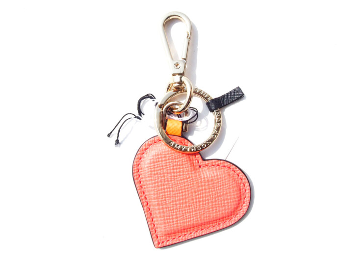 スマイソン|SMYTHSON|パナマハートキーリング|Panama Heart Keyring|PANAMA|CORALイメージ05