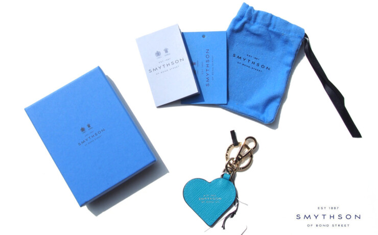 スマイソン｜SMYTHSON｜パナマハートキーリング｜Panama Heart Keyring｜PANAMA｜Turquoiseイメージ01
