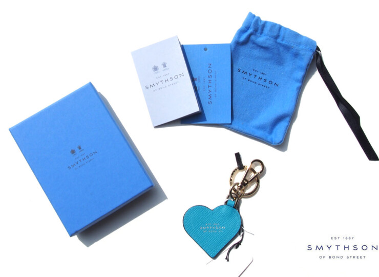 スマイソン|SMYTHSON|パナマハートキーリング|Panama Heart Keyring|PANAMA|Turquoiseイメージ01