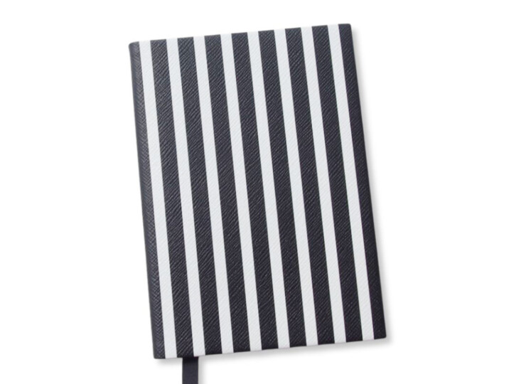 スマイソン｜SMYTHSON｜SOHOストライプノートブック｜BLACK/WHITE STRIPESイメージ010