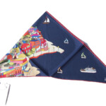 キンロック｜Dieffe Kinloch｜AMALFI COASTプリントシルク トライアングル スカーフイメージ04