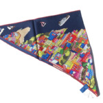 キンロック｜Dieffe Kinloch｜AMALFI COASTプリントシルク トライアングル スカーフイメージ05