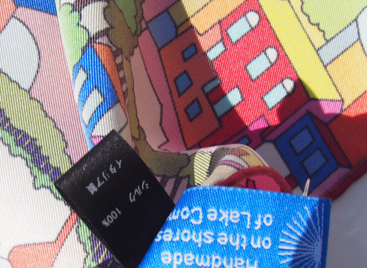 キンロック｜Dieffe Kinloch｜AMALFI COASTプリントシルク トライアングル スカーフイメージ09