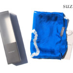 スズサン｜suzusan｜シルクツイル根巻き絞り染めスクエアスカーフ｜Silk Twill Woven Square Scarf-S｜Nemaki Shibori "Ameba"｜Royal Blue/Whiteイメージ01