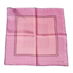 ターンブル&アッサー|Turnbull & Asser|13|ドット柄シルクポケットチーフ|ピンクイメージ02