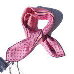 ターンブル&アッサー|Turnbull & Asser|13|ドット柄シルクポケットチーフ|ピンクイメージ06