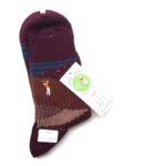 ナイガイ|NAIGAI|オーガニックコットン混 クルー丈メンズソックス|HOBBY SOCKS|ゴルフ|ボルドーイメージ02