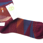 ナイガイ|NAIGAI|オーガニックコットン混 クルー丈メンズソックス|HOBBY SOCKS|ゴルフ|ボルドーイメージ04