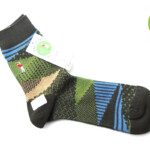 ナイガイ|NAIGAI|オーガニックコットン混 クルー丈メンズソックス|HOBBY SOCKS|ゴルフ|グリーンイメージ01
