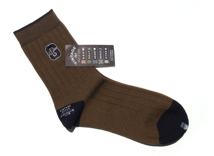 HTM 2140 naigai vintage socks golf kh (2)