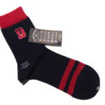 HTM 2143 naigai vintage socks dog nvy (2)